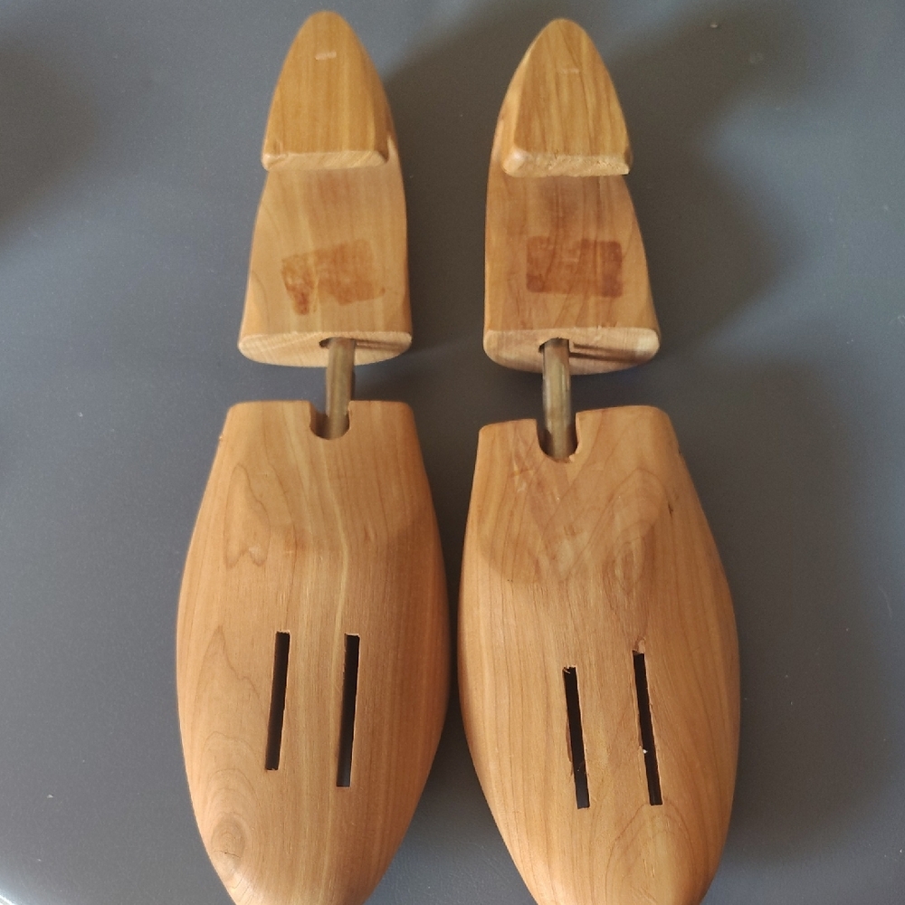 Vintage Mens Cedar 'Cooling' Shoe Trees Fits 10.5/11W